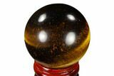 Polished Tiger's Eye Sphere - South Africa #116061-1